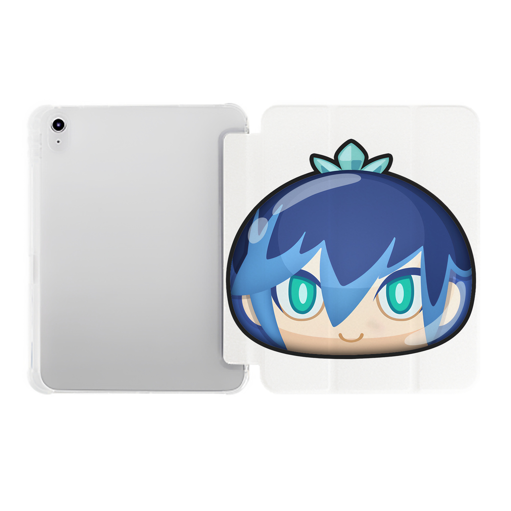 （画像用） 妖怪ウォッチ Yo-kai Watch IPad ケース ペン収納付き 三つ折りスタンド PUレザー×シリコン 対応機種9.5/10.5/10.9インチ